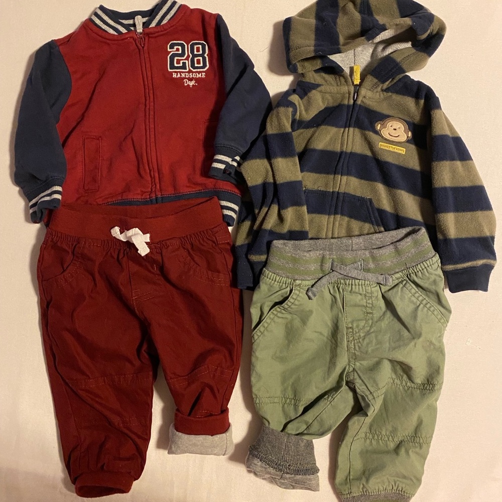 Baby Boy’s Jackets & Lined Pants 3-6m & 6m